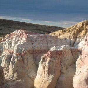 Multicolored rock formations